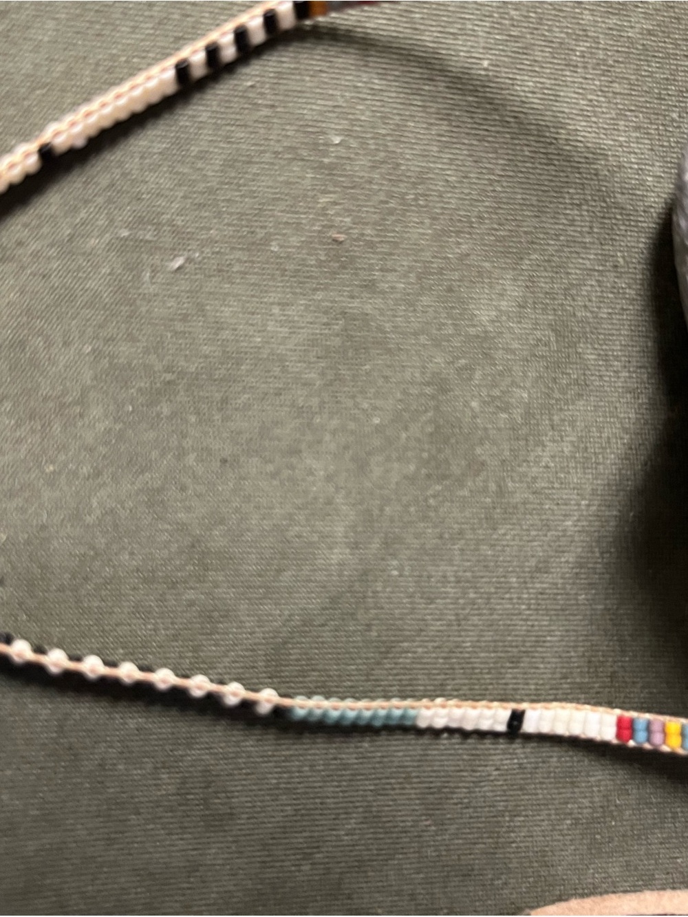 Handmade Multicolor Seed Bead Adjustable choker or long Necklace - Picture 2 of 3